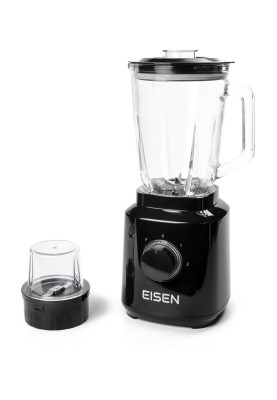 Блендер стаціонарний Eisen ETB-014G, Black, 1400W, 2 режими, ємність чаши 1.5 л, міні-подрібнювач