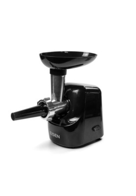 М'ясорубка Eisen EMG-016B, Black, 1600W, продуктивність 1.9 кг/хв, диски для подрібнення 5 мм/7 мм, насадка для ковбасок/«кеббе», реверс, захист від перегріву