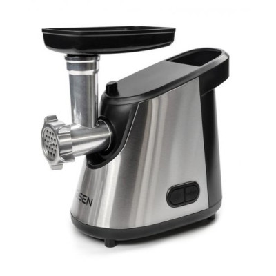 М'ясорубка Eisen EMG-030JS, Black/Silver, 3000W, продуктивність 4.5 кг/хв, диски для подрібнення 5 мм/7 мм, насадка для ковбасок/«кеббе»/терка/шатківниця/для томатів, реверс, захист від перегріву