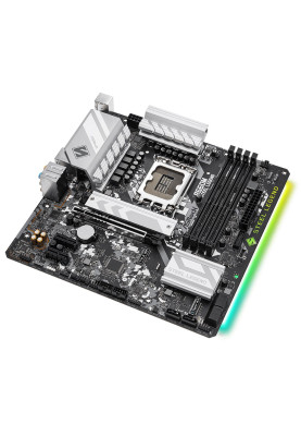 Мат.плата LGA1700, ASRock B660M Steel Legend, B660, 4xDDR4, Int.Video(CPU), 6xSATA3, 2xM.2, 1xPCI-E 16x 5.0, 2xPCI-E 1x 3.0, 1xM.2 (Key E), ALC897, RTL8125BG, 6xUSB3.2/6xUSB2.0, HDMI/DP, MicroATX