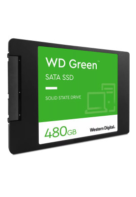 Твердотільний накопичувач 480Gb, Western Digital Green, SATA3, 2.5", 3D TLC, 545/480 MB/s (WDS480G3G0A)