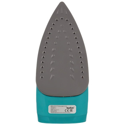 Праска Tefal FV1712E0, Blue, 1800W, підошва антипригарна, резервуар для води 200мл, паровий удар 80г/хв, вертикальне відпарювання