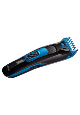 Тример Sencor SHP4502BL, Black/Blue, робота від акумулятора/мережі, 2 насадки, щіточка для чищення, мастило