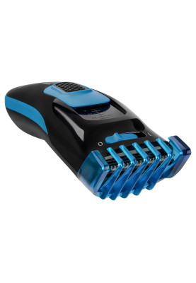 Тример Sencor SHP4502BL, Black/Blue, робота від акумулятора/мережі, 2 насадки, щіточка для чищення, мастило