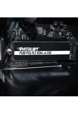 Твердотільний накопичувач M.2 512Gb, Patriot P400, PCI-E 4.0 x4, 3D TLC, 5000/3300 MB/s (P400P512GM28H)