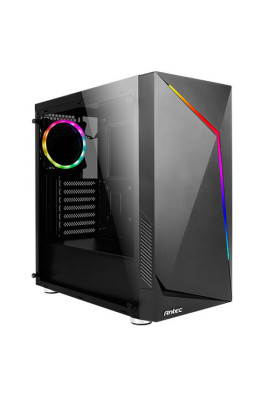 Корпус Antec NX300 Black, Mid Tower, без БЖ, для ATX/Micro ATX/Mini ITX, бічна панель із загартованого скла, 1x120 мм ARGB Fan (0-761345-81030-2)