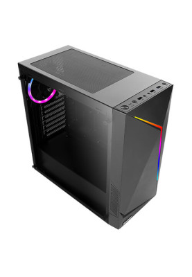 Корпус Antec NX300 Black, Mid Tower, без БЖ, для ATX/Micro ATX/Mini ITX, бічна панель із загартованого скла, 1x120 мм ARGB Fan (0-761345-81030-2)