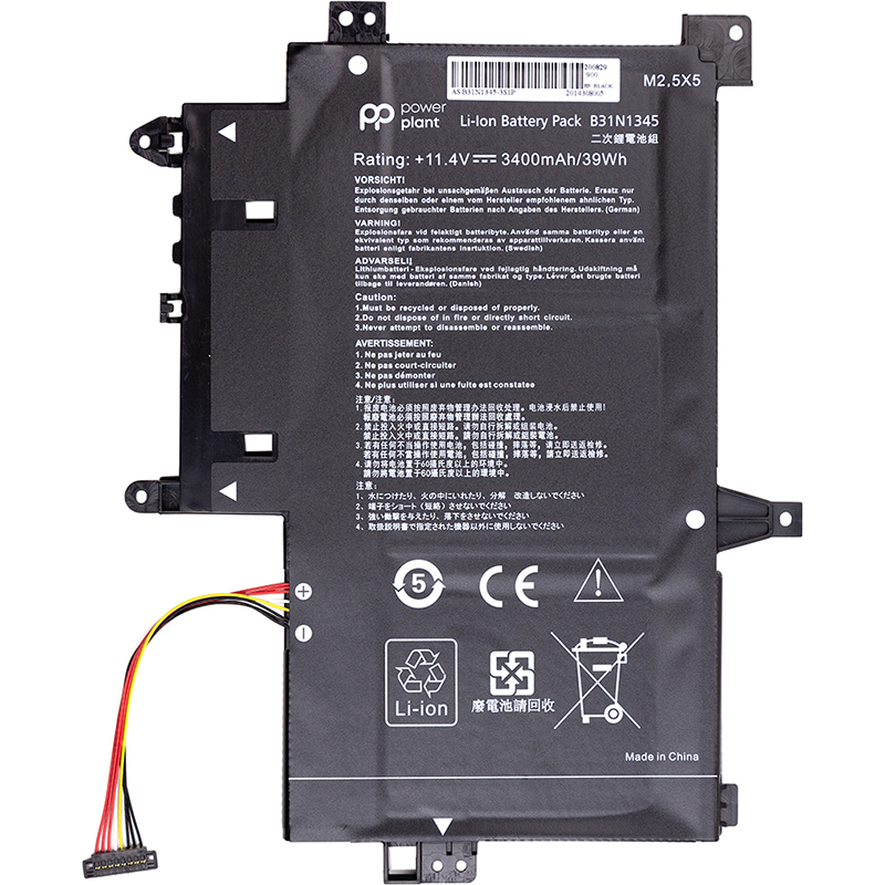 Акумулятор для ноутбука Asus Transformer Book Flip TP500L, 11.4V, 3400mAh, PowerPlant (NB431373)