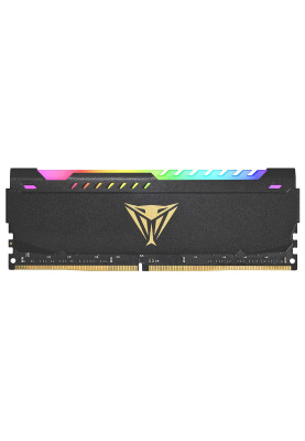 Пам'ять 32Gb DDR4, 3200 MHz, Patriot Viper RGB, Black, 18-22-22-42, 1.35V, з радіатором (PVSR432G320C8)
