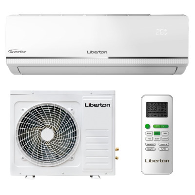 Кондиціонер Liberton LAC-09INV White, спліт-система, компресор інверторний, площа приміщення до 40 кв.м, автоматичний, осушення, вентиляція, обігрів, охолодження, фреон R410A