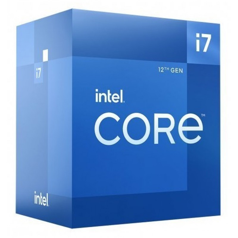 Процесор Intel Core i7 (LGA1700) i7-12700, Box, 12x2.1 GHz (Turbo Boost 4.9 GHz, 20 потоків), UHD Graphics 770, L3 25Mb Smart Cache, Alder Lake, 10 nm, TDP 65W (BX8071512700)