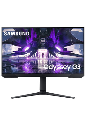 Монітор 27" Samsung Odyssey G3, Black, WLED, VA, 1920x1080 (16:9), 1 мс, 144 Гц, 250 кд/м², 3000:1, 178°/178°, HDMI/DP, VESA 100x100 мм, FreeSync Premium (LS27AG300NIXCI)