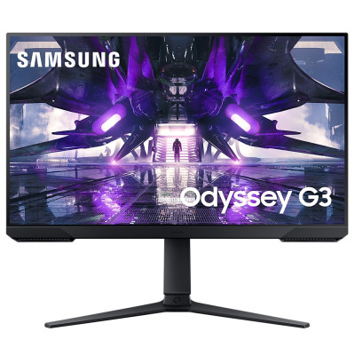 Монітор 27" Samsung Odyssey G3, Black, WLED, VA, 1920x1080 (16:9), 1 мс, 144 Гц, 250 кд/м², 3000:1, 178°/178°, HDMI/DP, VESA 100x100 мм, FreeSync Premium (LS27AG300NIXCI)