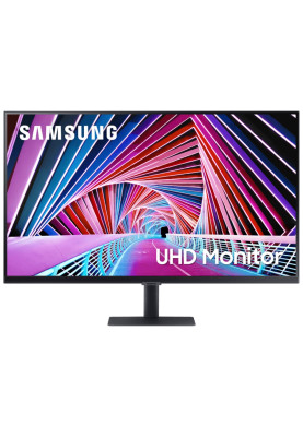 Монітор 32" Samsung S32A700, Black, WLED, VA, 3840x2160 (16:9), 5 мс, 60 Гц, 300 кд/м², 2500:1, HDR10, 178°/178°, HDMI/DP, VESA 100x100 мм (LS32A700NWIXCI)