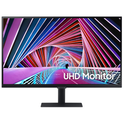 Монітор 27" Samsung S27A700, Black, WLED, IPS, 3840x2160 (16:9), 5 мс, 60 Гц, 300 кд/м², 1000:1, HDR10, 178°/178°, HDMI/DP, VESA 100x100 мм (LS27A700NWIXCI)