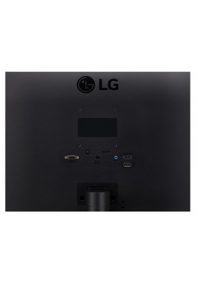Монітор 27" LG 27MP60G-B, Black, WLED, IPS, 1920x1080 (16:9), 5 мс, 75 Гц, 250 кд/м², 1000:1, 178°/178°, VGA/HDMI/DP, VESA 75x75 мм, AMD FreeSync