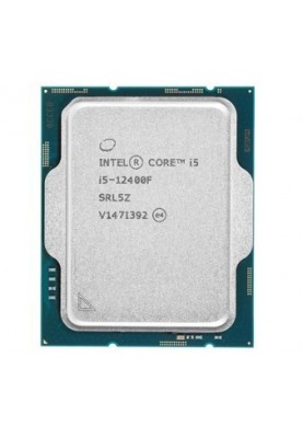 Процесор Intel Core i5 (LGA1700) i5-12400F, Tray, 6x2.5 GHz (Turbo Boost 4.4 GHz, 12 потоків), L3 18Mb Smart Cache, Alder Lake, 10 nm, TDP 65W (CM8071504555318)