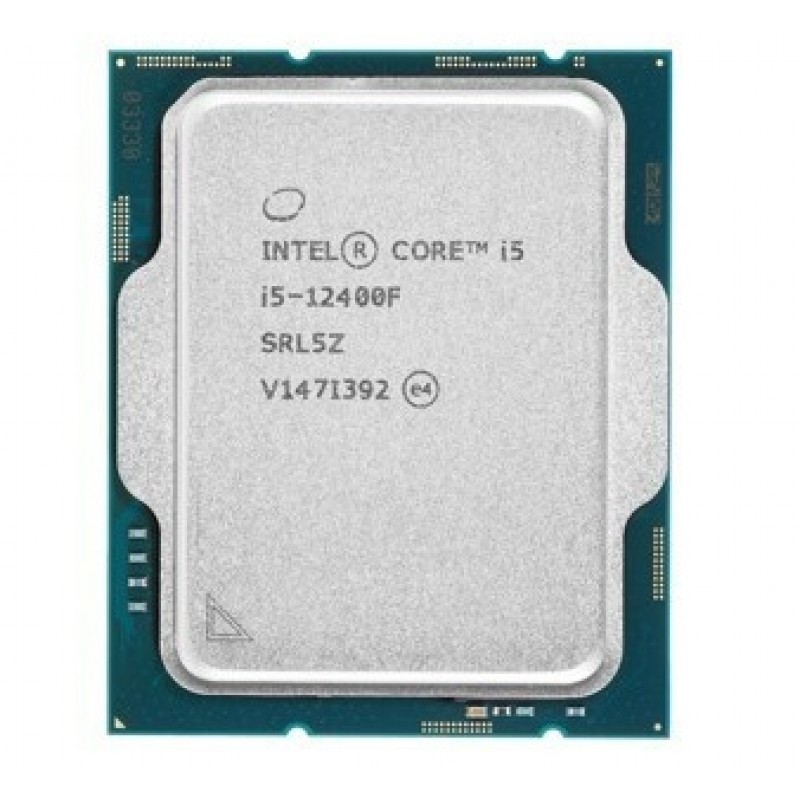 Процесор Intel Core i5 (LGA1700) i5-12400F, Tray, 6x2.5 GHz (Turbo Boost 4.4 GHz, 12 потоків), L3 18Mb Smart Cache, Alder Lake, 10 nm, TDP 65W (CM8071504555318)
