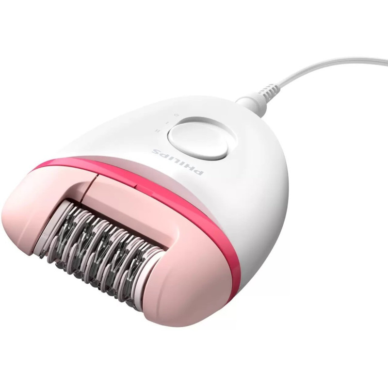 Епілятор Philips BRE235/00 Satinelle Essential, White/Pink, суха епіляція, 2 швидкості, робота від мережі