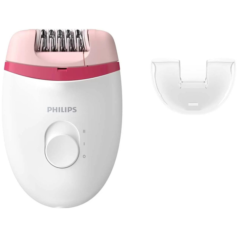 Епілятор Philips BRE235/00 Satinelle Essential, White/Pink, суха епіляція, 2 швидкості, робота від мережі