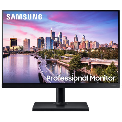 Монітор 24" Samsung T45F, Black, WLED, IPS, 1920x1200 (16:10), 5 мс, 75 Гц, 250 кд/м², 1000:1, 178°/178°, DVI-D/HDMI/DP, 2xUSB 3.0, 2xUSB 2.0, VESA 100x100 мм (LF24T450GYIXCI)
