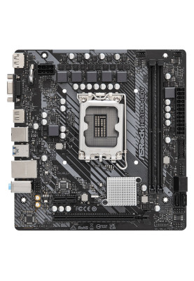 Мат.плата LGA1700, ASRock H610M-HDV, H610, 2xDDR4, Int.Video(CPU), 4xSATA3, 1xPCI-E 16x 4.0, 1xPCI-E 1x 3.0, ALC897, RTL8111H, 4xUSB3.2/6xUSB2.0, VGA/HDMI/DP, MicroATX