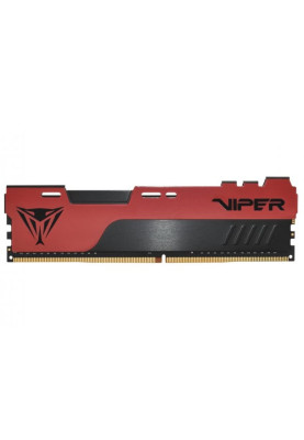 Пам'ять 16Gb DDR4, 2666 MHz, Patriot Viper Elite II, Black/Red, 16-17-17-36, 1.2V, з радіатором (PVE2416G266C6)