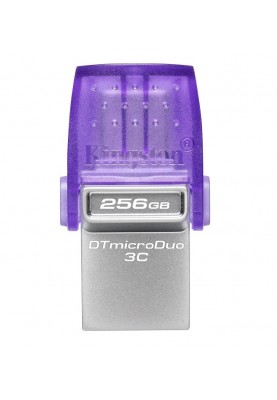 USB 3.2 Flash Drive 256Gb Kingston DataTraveler microDuo 3C Type-A/Type-C, 200Mb/s (DTDUO3CG3/256GB)