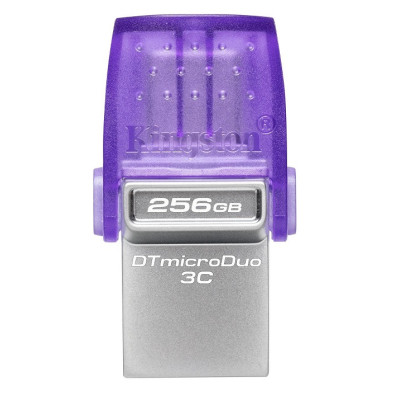 USB 3.2 Flash Drive 256Gb Kingston DataTraveler microDuo 3C Type-A/Type-C, 200Mb/s (DTDUO3CG3/256GB)