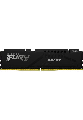 Пам'ять 32Gb DDR5, 5600 MHz, Kingston Fury Beast, Black, 40-40-40, 1.25V, з радіатором (KF556C40BB-32)