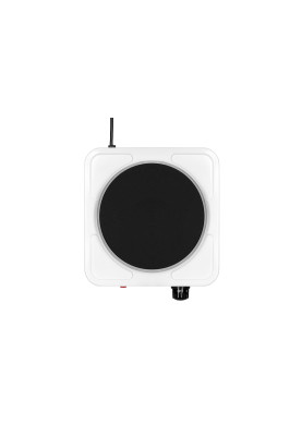 Настільна плита Ardesto ECS-J115W, White, 1500W, електрична, 5 режимів, 1 конфорка, емаль, індикатор нагрівання
