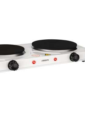 Настільна плита Ardesto ECS-J225W, White, 2500W, електрична, 5 режимів, 2 конфорки, емаль, індикатор нагрівання