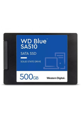 Твердотільний накопичувач 500Gb, Western Digital Blue, SATA3, 2.5", 3D TLC, 560/510 MB/s (WDS500G3B0A)