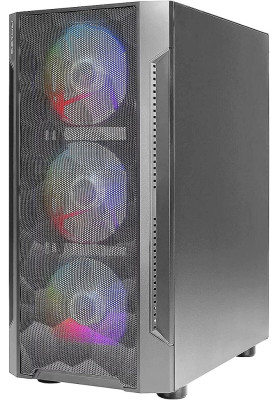 Корпус Antec NX260 Black, Mid Tower, без БЖ, для ATX/Micro ATX/Mini ITX, бічна панель із загартованого скла, 3x120 мм ARGB Fan (0-761345-81029-6)
