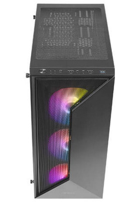 Корпус Antec NX320 Black, Mid Tower, без БЖ, для ATX/Micro ATX/Mini ITX, 2xUSB 2.0, 1xUSB 3.0, бічна панель із загартованого скла, 3x120 мм ARGB Fan (0-761345-81035-7)