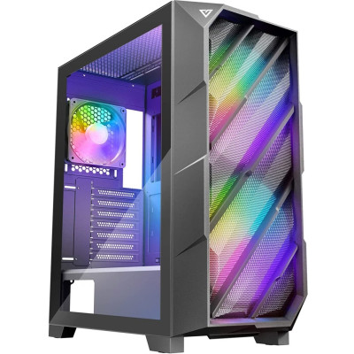 Корпус Antec NX700 Black, Mid Tower, без БЖ, для ATX/Micro ATX/Mini ITX, бічна панель із загартованого скла 4 мм, 2x185 мм ARGB Fan, 1x120 мм ARGB Fan (0-761345-81072-2)