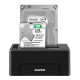 Док-станція Maiwo K3082, Black, для 2*HDD 2,5"/3,5" SATA/SSD через USB3.0 безгвинтів. кріп. пластик