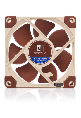 Вентилятор 80 мм, Noctua NF-A8 80x80x25мм SSO Bearing 450-2200 об/мин 13.8-17.7дБ 4pin PWM бежевый