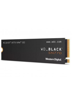 Твердотільний накопичувач M.2 500Gb, Western Digital Black SN770, PCI-E 4.0 x4, 3D TLC, 5000/4000 MB/s (WDS500G3X0E)