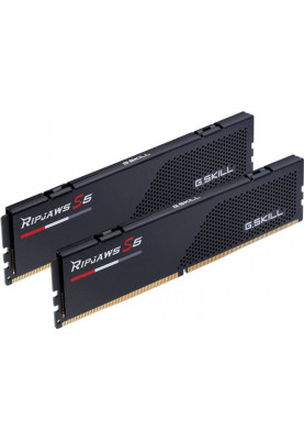 Пам'ять 16Gb x 2 (32Gb Kit) DDR5, 5600 MHz, G.Skill Ripjaws S5, Black, 36-36-36-89, 1.2V, з радіатором (F5-5600J3636C16GX2-RS5K)