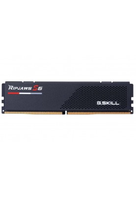 Пам'ять 16Gb x 2 (32Gb Kit) DDR5, 5600 MHz, G.Skill Ripjaws S5, Black, 40-40-40-89, 1.2V, з радіатором (F5-5600J4040C16GX2-RS5K)
