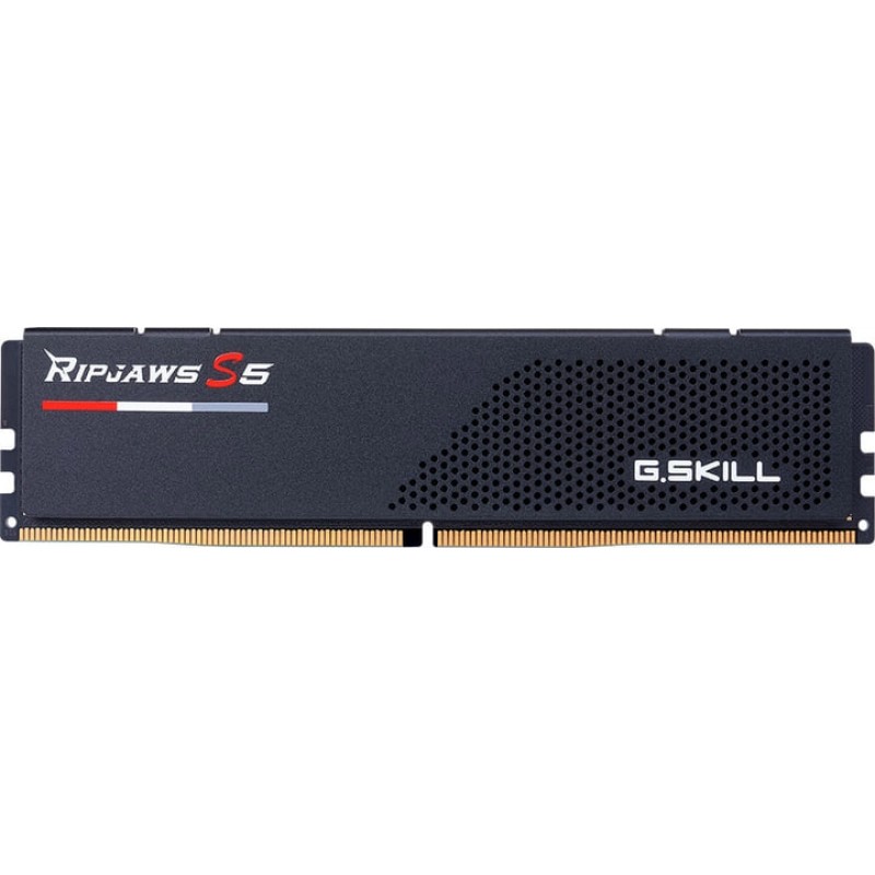 Пам'ять 32Gb x 2 (64Gb Kit) DDR5, 5600 MHz, G.Skill Ripjaws S5, Black, 36-36-36-89, 1.25V, з радіатором (F5-5200J3636D32GX2-RS5K)