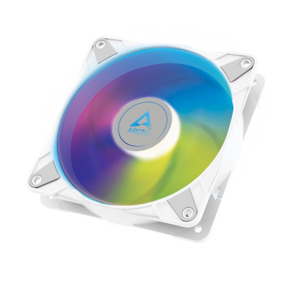 Вентилятор 120 мм, Arctic P12 PWM PST A-RGB, White, 120х120х25 мм, PWM, ARGB-підсвічування, 0-2000 об/мин, 4-pin / 4-pin, гідравлічний підшипник (ACFAN00254A)