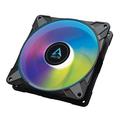 Вентилятор 140 мм, Arctic P14 PWM PST A-RGB, Black, 140х140х27 мм, PWM, ARGB підсвічування, 0-1900 об/хв, 4-pin, гідравлічний підшипник (ACFAN00239A)