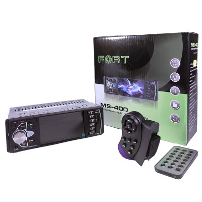 Автомагнітола Fort MS-400 мультимедіа, Вluetooth, 1 Din