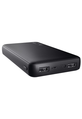 Універсальна мобільна батарея 20000 mAh, Trust Primo ECO, Black, 2xUSB + 1xUSB-C, система інтелектуального захисту, індикатор рівня заряду (24676)