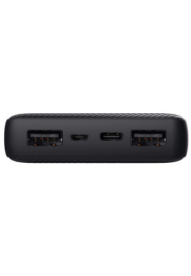 Універсальна мобільна батарея 20000 mAh, Trust Primo ECO, Black, 2xUSB + 1xUSB-C, система інтелектуального захисту, індикатор рівня заряду (24676)