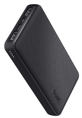Універсальна мобільна батарея 20000 mAh, Trust Primo ECO, Black, 2xUSB + 1xUSB-C, система інтелектуального захисту, індикатор рівня заряду (24676)