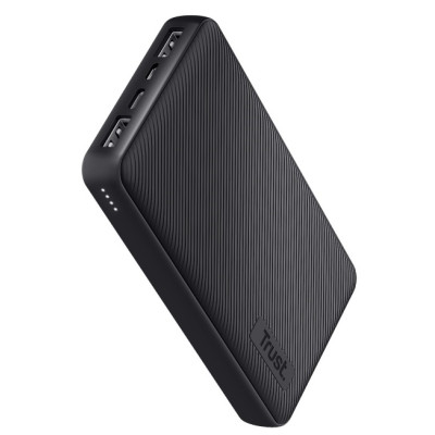 Універсальна мобільна батарея 20000 mAh, Trust Primo ECO, Black, 2xUSB + 1xUSB-C, система інтелектуального захисту, індикатор рівня заряду (24676)