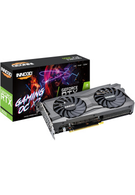 Відеокарта GeForce RTX 3050, Inno3D, GAMING OC X2 (Limited Hash Rate), 8Gb GDDR6, 128-bit, HDMI/3xDP, 1830/14000 MHz, 8-pin (N30502-08D6X-11902120)